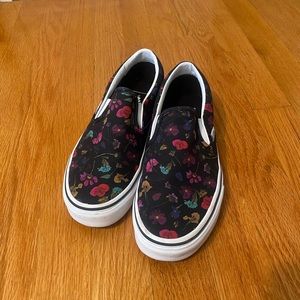 Floral Slip On Vans Women’s 6.5